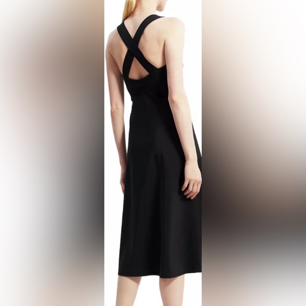 Windsor Elegant Black Midi Dress